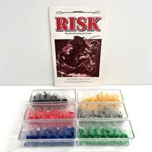 1993 Parker Brothers Risk World Conquest Game Instruction + 6 Replacement Armies